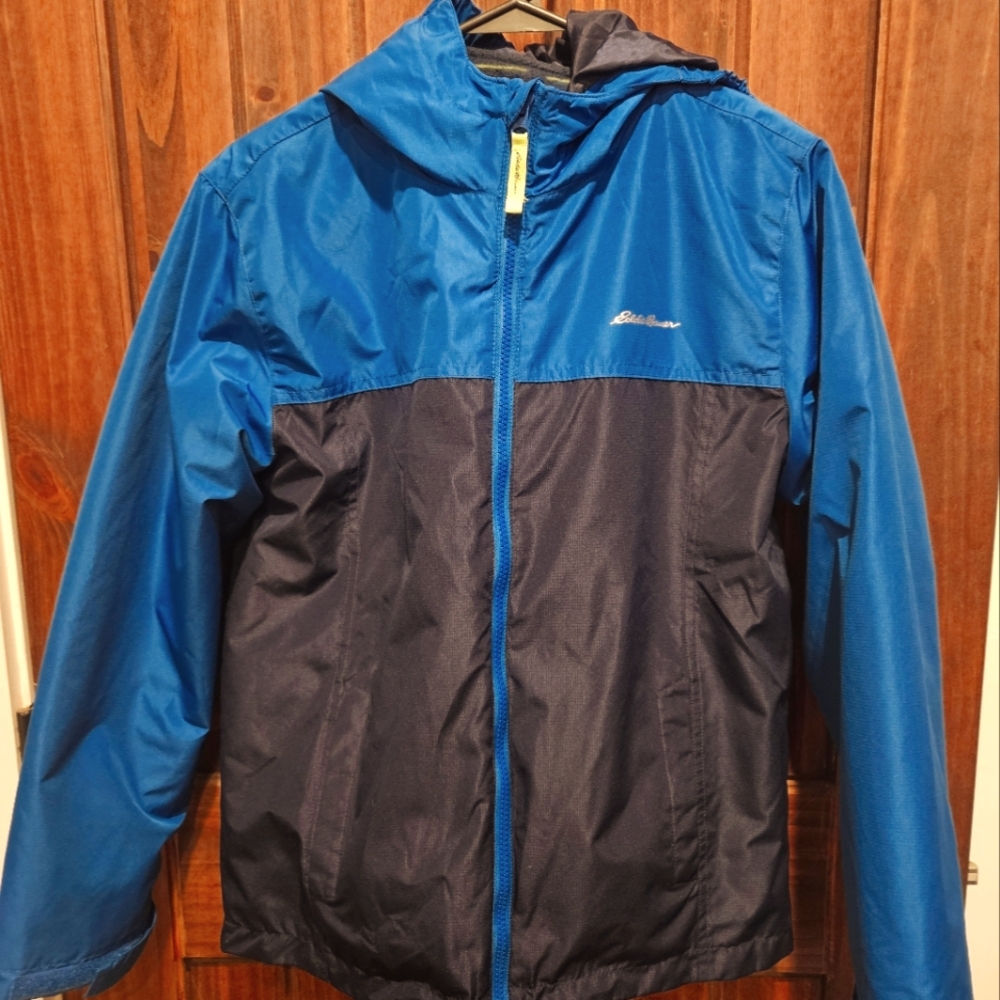 Eddie Bauer Kids Blue and Black Jacket Size 14-16